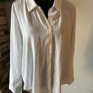 White Button-Up Women's Top
